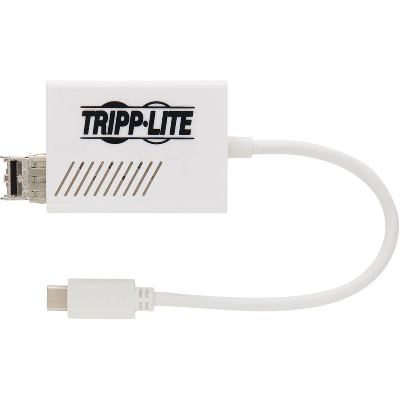 Top view of Tripp Lite adapter showing ventilation pattern