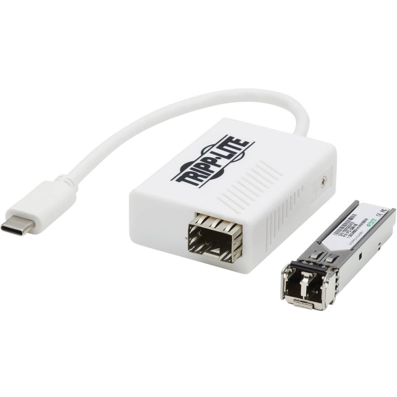 Tripp Lite U436-SMF-1G-LC Gigabit Ethernet カード、USB 3.1 タイプ C、光ファイバー、1000Base-X  ブランド名: Tripp Lite Tripp Liteを日本語にすると: トリップライト