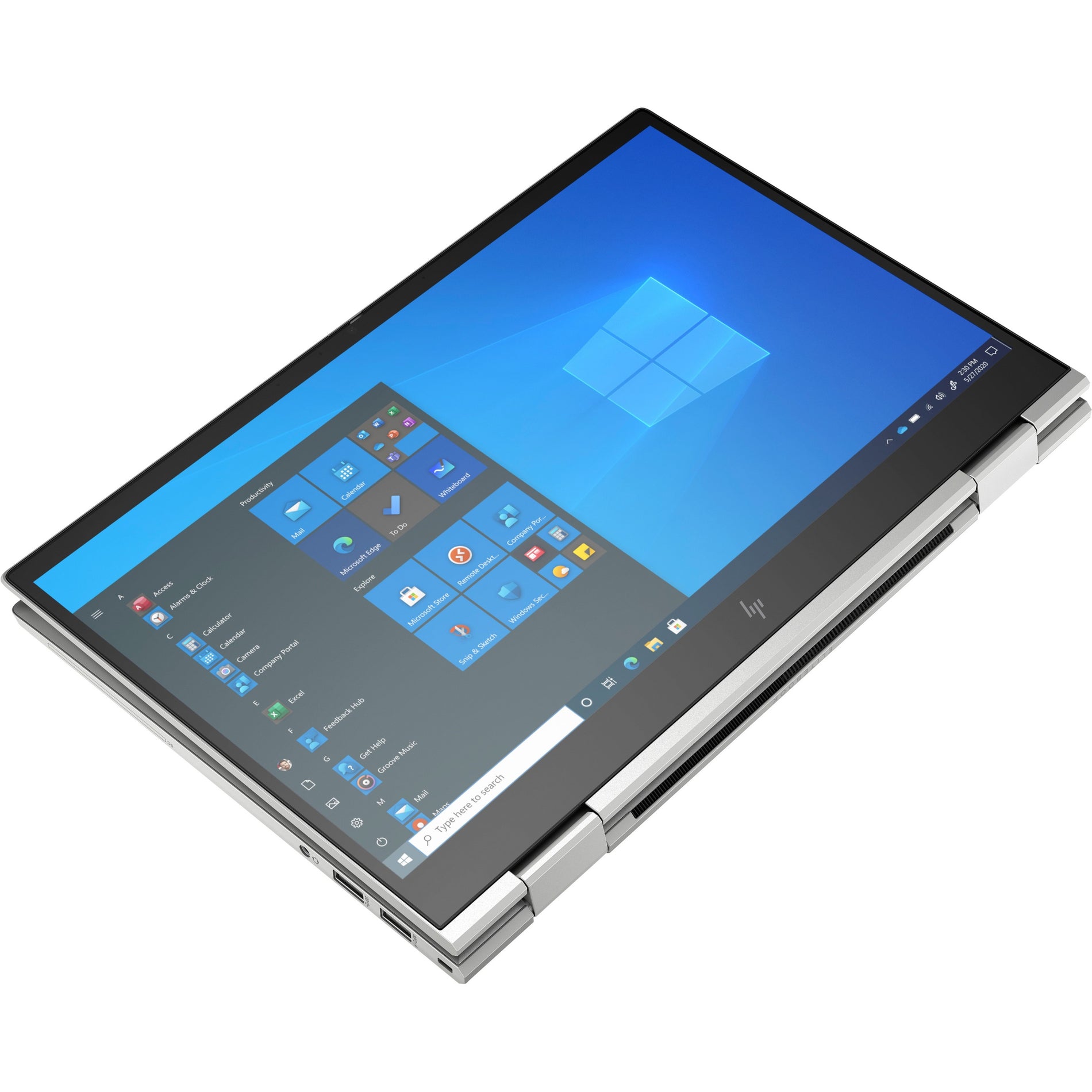 HP EliteBook x360 830 G8 13.3" Touchscreen Convertible 2 in 1 Notebook - Full HD - 1920 x 1080 - Intel Core i7 11th Gen i7-1185G7 - 16 GB Total RAM - 512 GB SSD (346D4UT#ABA) Alternate-Image3 image