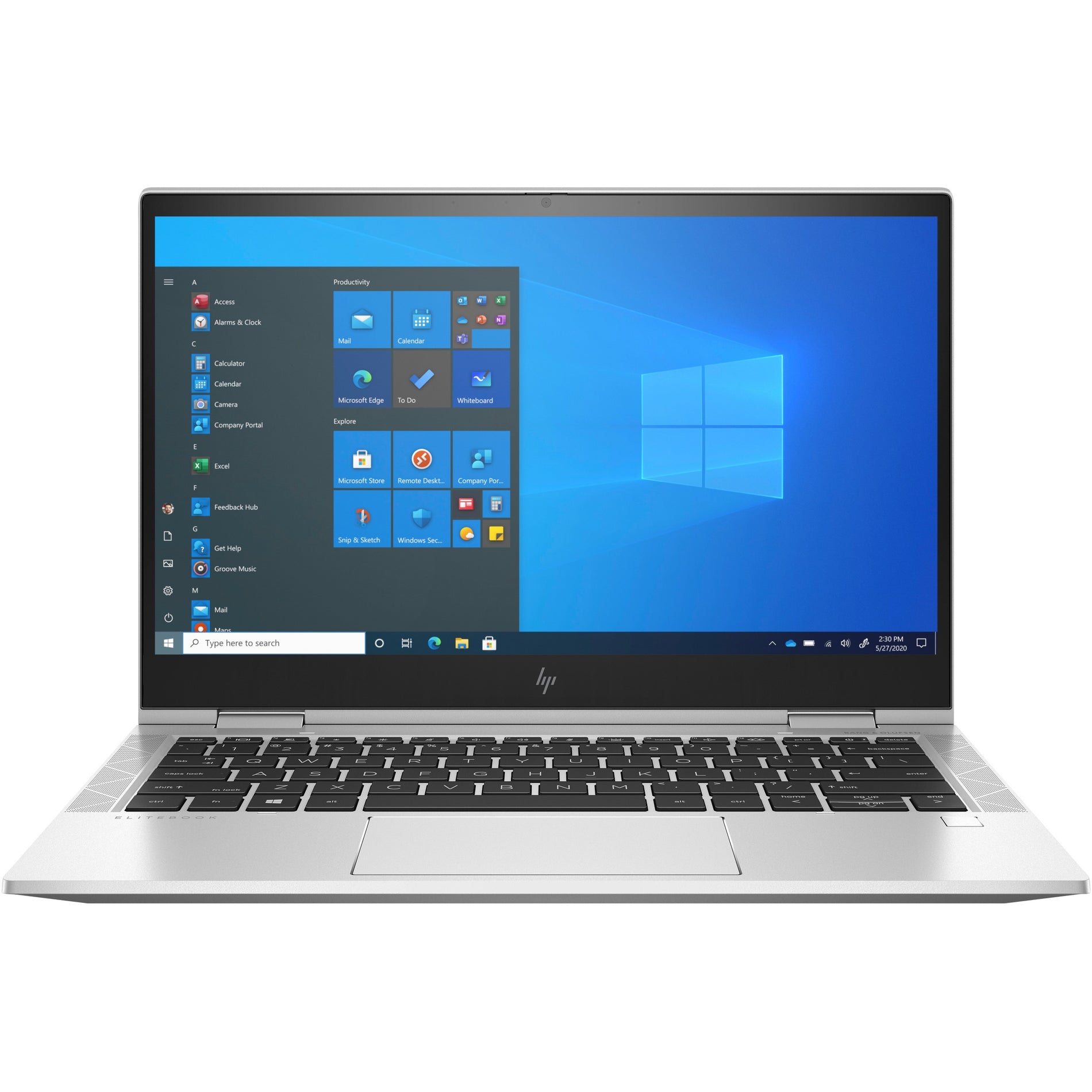 HP EliteBook x360 830 G8 13.3" Touchscreen Convertible 2 in 1 Notebook - Full HD - 1920 x 1080 - Intel Core i7 11th Gen i7-1185G7 - 16 GB Total RAM - 512 GB SSD (346D4UT#ABA) Front image