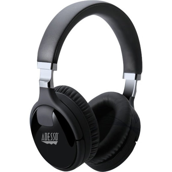 Angular view of Adesso Xtream P600 headphones showing ANC technology integration-alternate-image3