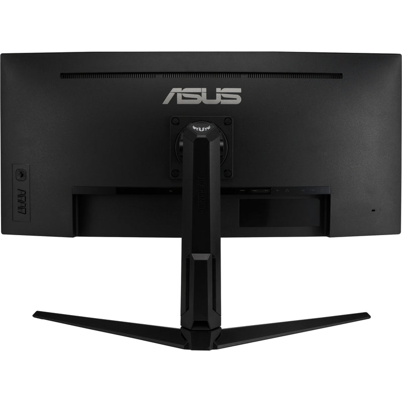 Rear view of ASUS TUF Gaming VG34VQL1B monitor showing build quality and design