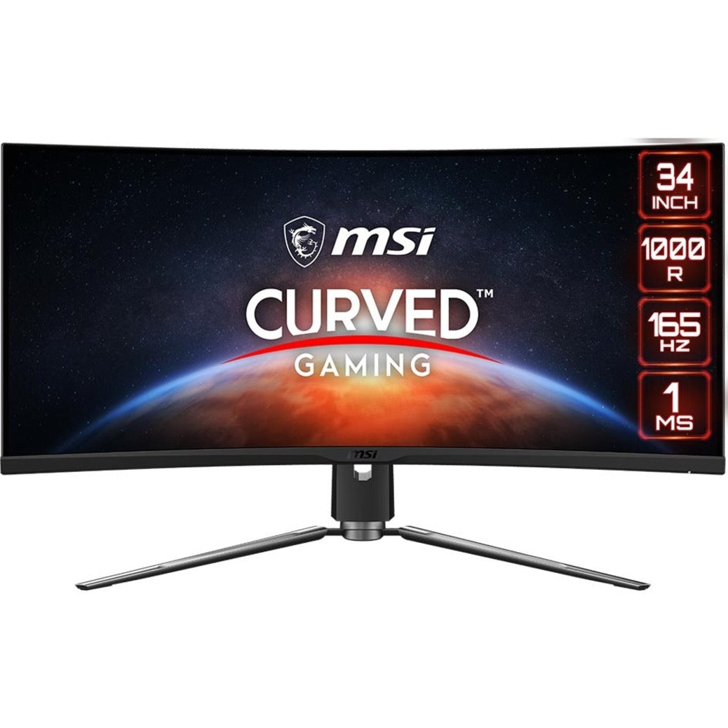 MSI OPTIX MPG ARTYMIS 343CQR Gaming Monitor OPTIXMPG343CQR, 34" 21:9 UWQHD 165Hz Curved VA HDR 400, FreeSync [Discontinued]