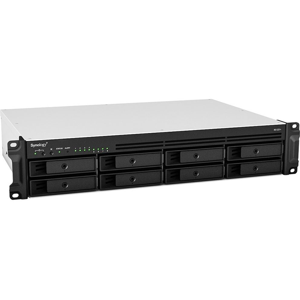 ระบบจัดเก็บข้อมูล SAN/NAS Synology RS1221RP++  ซีพียู Quad-core Ryzen V1500B  หน่วยความจำ 4GB DDR4  8 ช่องใส่ฮาร์ดดิสก์  ขนาด 2U สามารถติดตั้งในตู้แร็ค