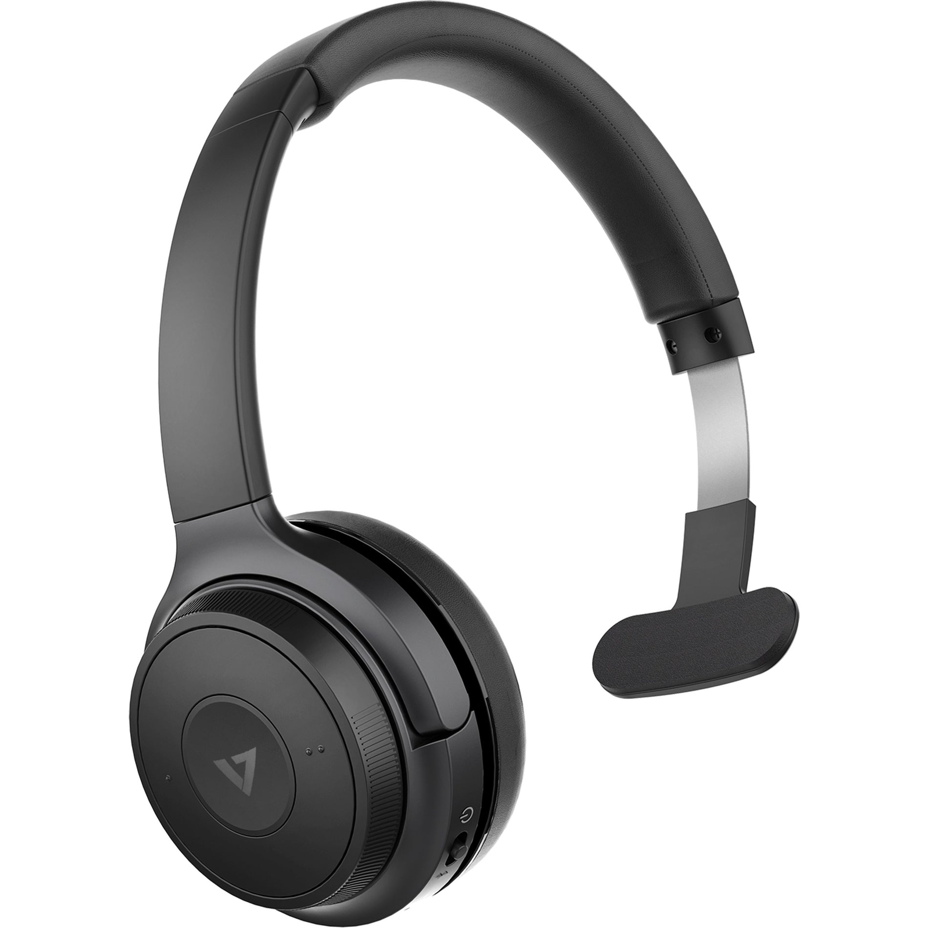 Angular view of V7 HB605M headset displaying design features-alternate-image7