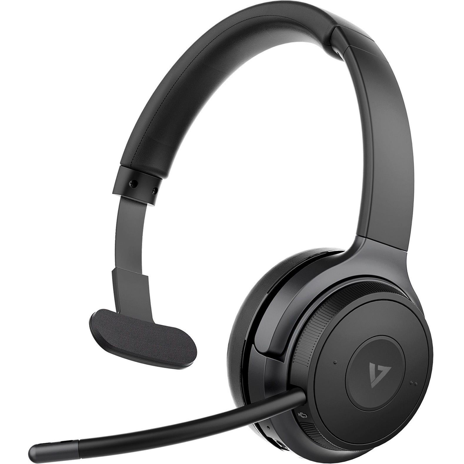 Complete view of V7 HB605M headset showing all key features-alternate-image8