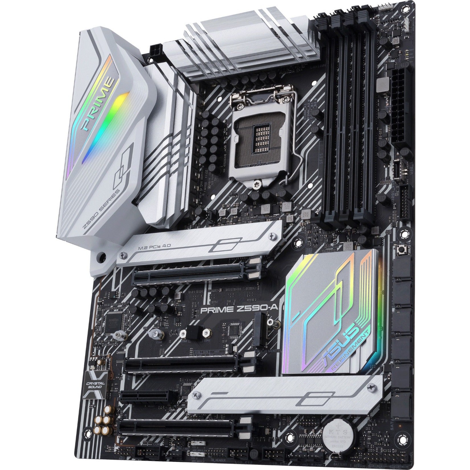 ASUS PRIME Z590-A LGA 1200 Motherboard, 14+2 DrMOS Power Stages, 3x M.2, Intel 2.5 Gb LAN, USB 3.2 Type-C, Thunderbolt 4, Aura Sync RGB Lighting