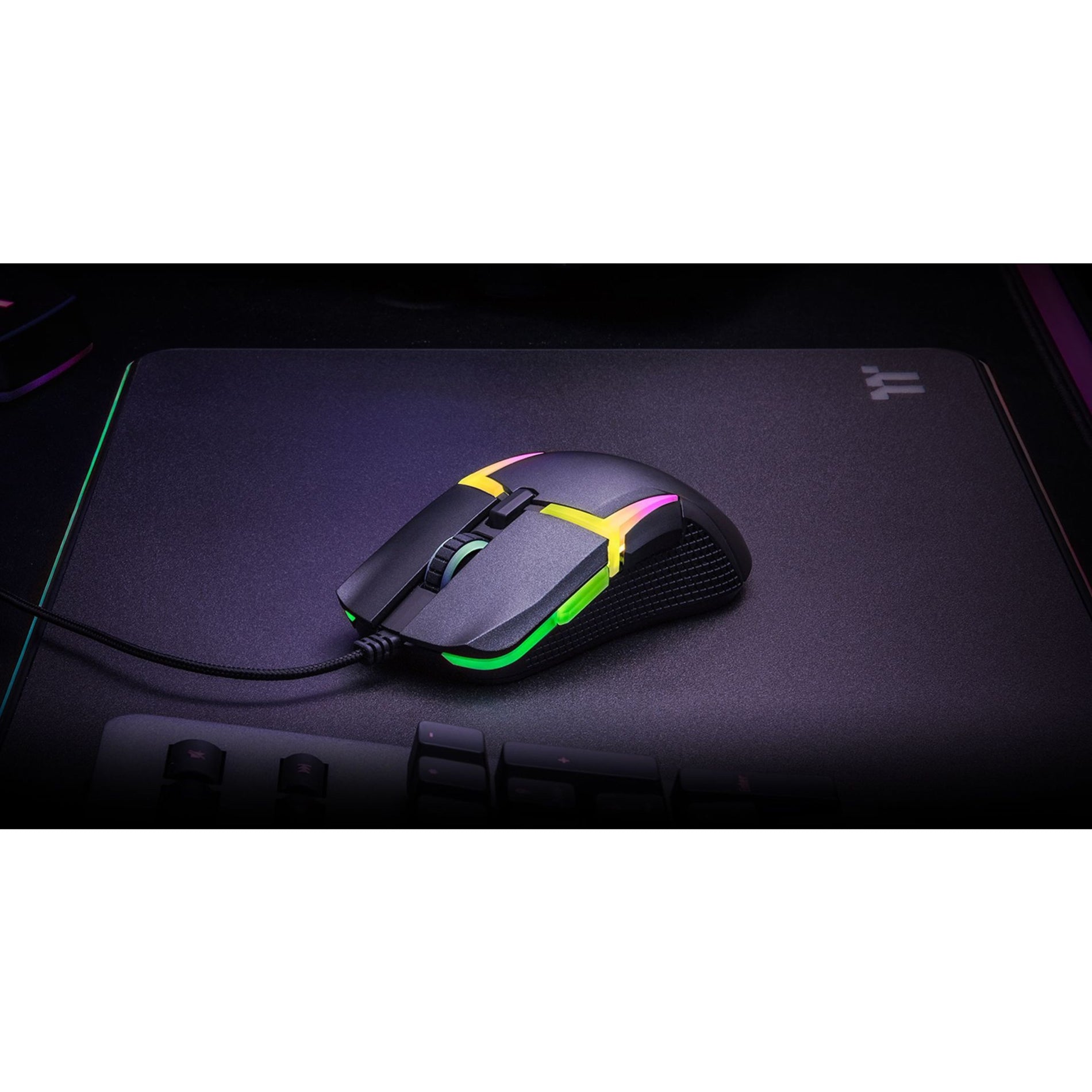 Tt eSPORTS GMO-LVT-WDOOBK-01 Level 20 RGB Gaming Mouse, Ergonomic Fit, 16000 dpi, 8 Buttons
