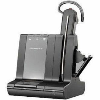 Poly 214900-10 Savi 8200 Office 8245 Earset, Wireless Bluetooth/DECT 6.0 Earbud with Noise Cancelling Microphone, Wideband Audio