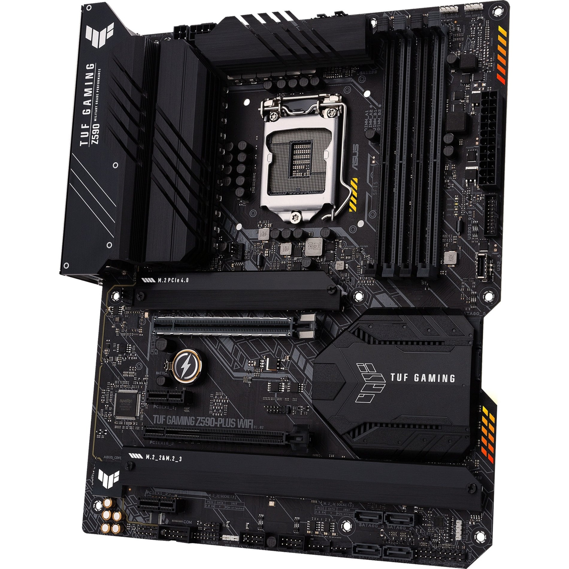 Desktop Motherboard TUF GAMING Z590-PLUS WIFI, Intel Z590 Chipset, Socket LGA-1200, Intel Optane Memory Ready, ATX