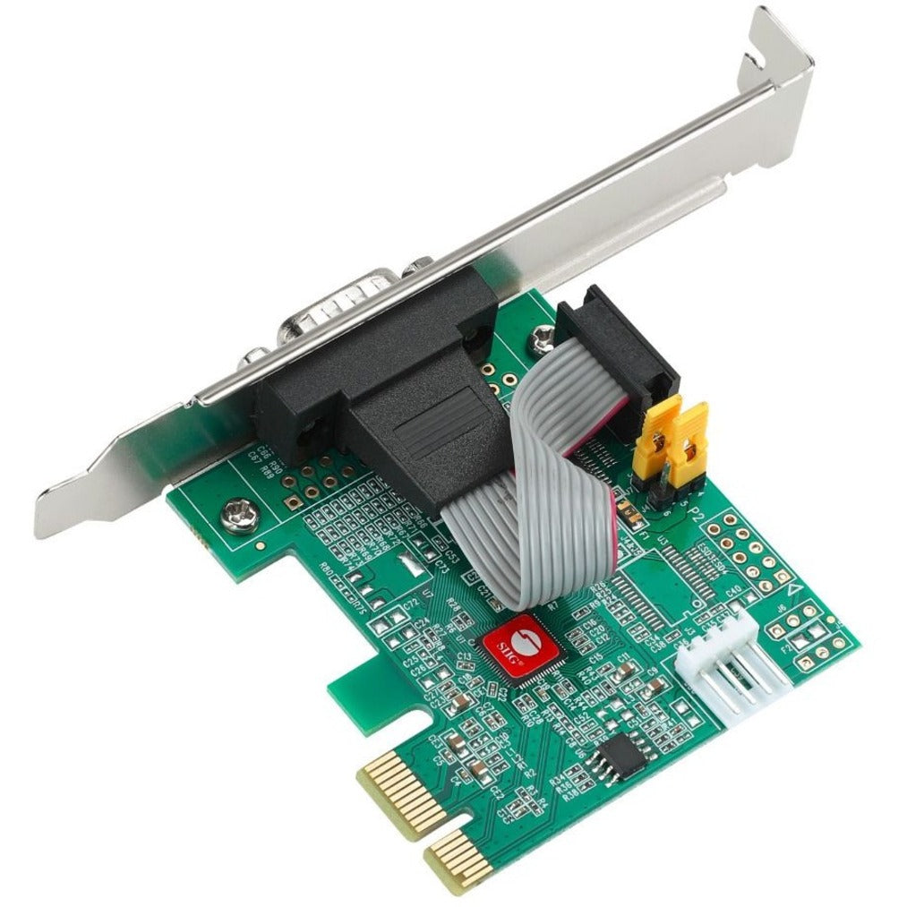 SIIG JJ-E20611-S1 DP Cyber RS-232 1S PCIe Card - High-Speed Serial Adapter