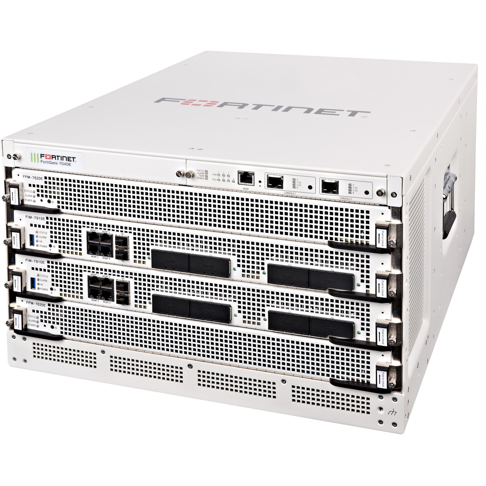 Fortinet FG-7040E-9-DC FortiGate Network Security/Firewall Appliance, 4 Expansion Slots, 1 Year Warranty