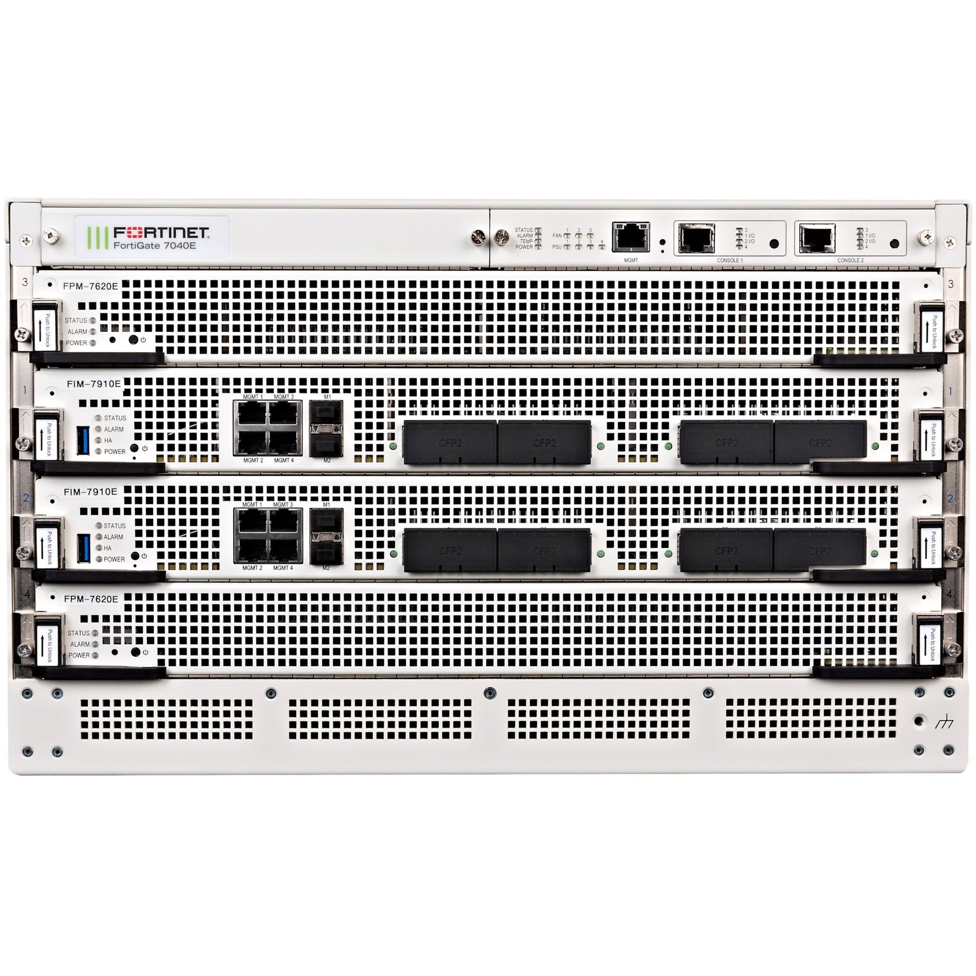 Fortinet FG-7040E-9-DC FortiGate Network Security/Firewall Appliance, 4 Expansion Slots, 1 Year Warranty