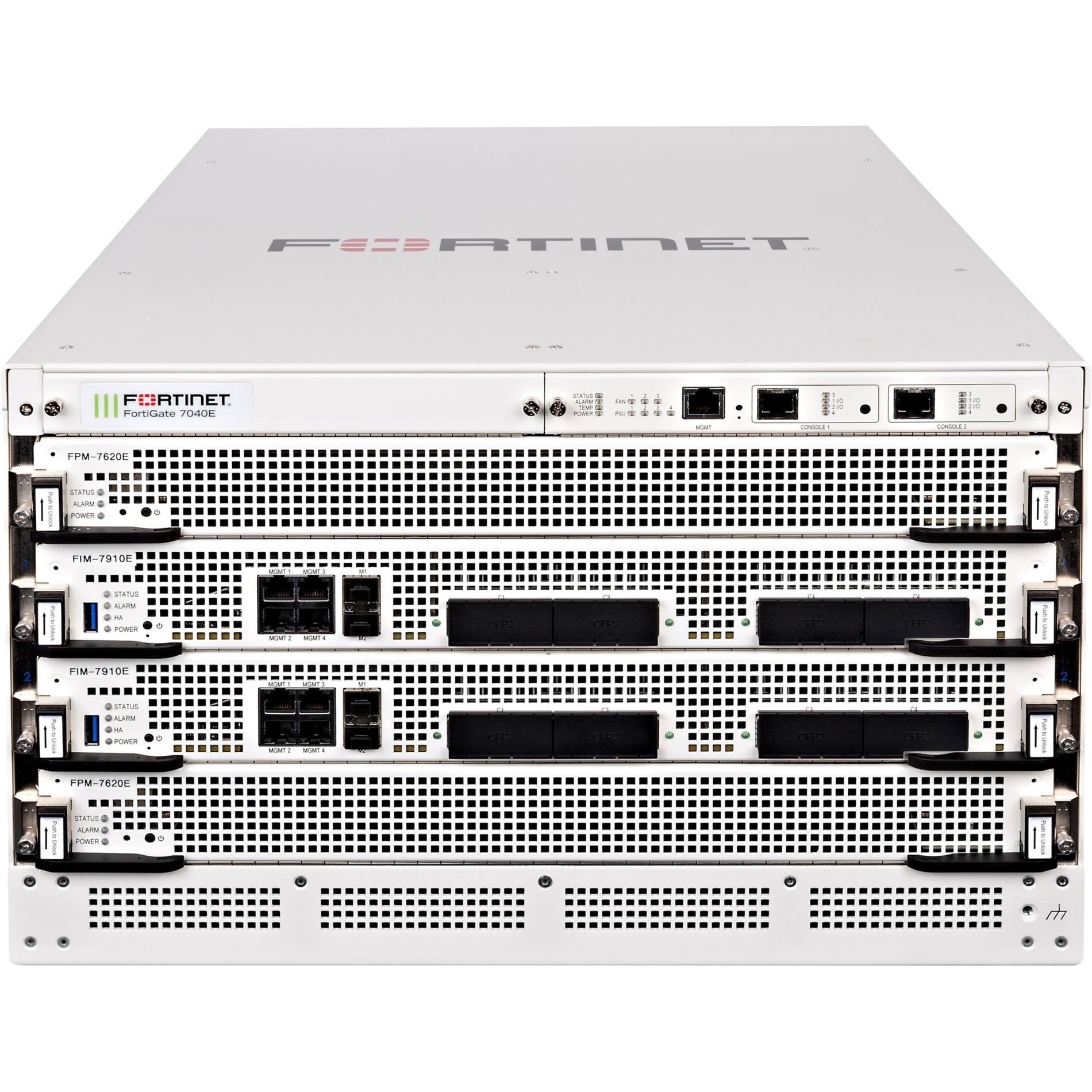 Fortinet FG-7040E-9-DC FortiGate Network Security/Firewall Appliance, 4 Expansion Slots, 1 Year Warranty