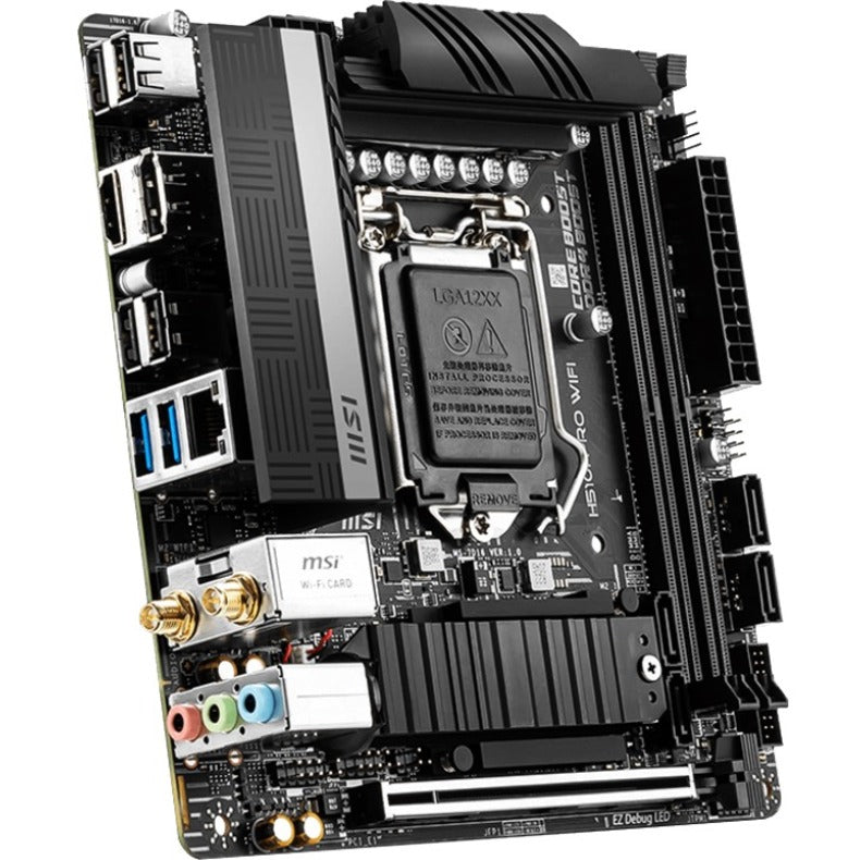 MSI H510I PRO WIFI ITX Motherboard H510IPWIFI, WiFi6, M.2, 7.1 Audio, HDMI, DisplayPort, USB 3.2, 2.5G Ethernet