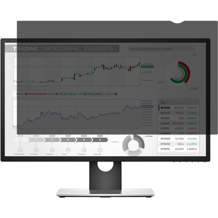 NETPATIBLES - IMSOURCING SFX-PBF-240-01N-NP Privacy Screen Filter with Blue Light Filter - 24" Matte, Protect Your Privacy and Eyesight