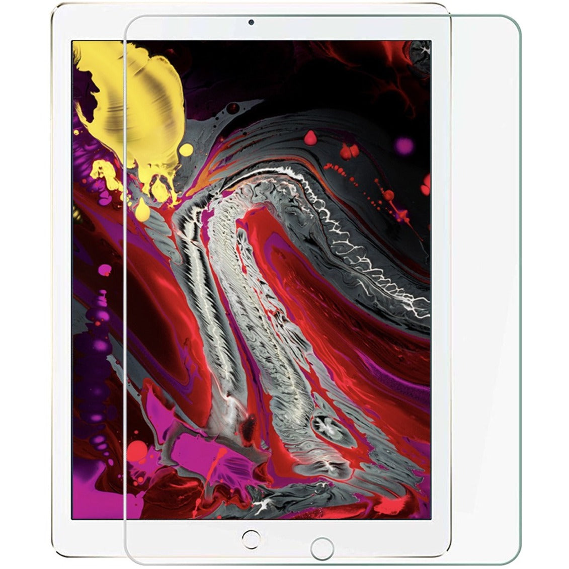 CODi tempered glass screen protector displayed on iPad showing vibrant colors and clarity through protective layer-alternate-image1