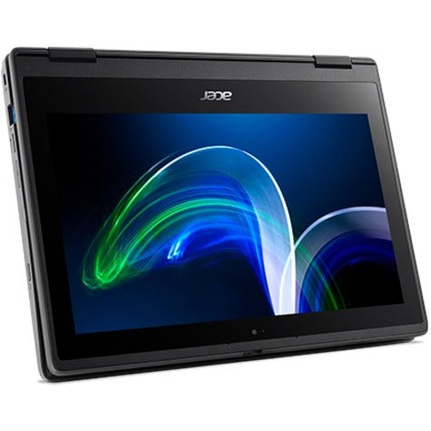 Acer NX.VR4AA.002 TravelMate Spin B3 TMB311RN-32-C6ZX 2 in 1 Notebook, Windows 10 Pro, Intel Celeron N5100, 4GB RAM, 128GB SSD, Stylus, Shale Black