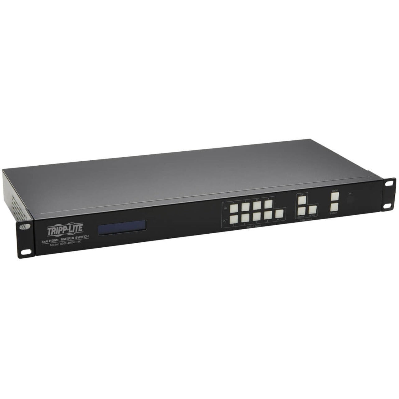 Tripp Lite B302-4HX4H-4K 4x4 HDMI Matrix Switch/Splitter 4K Video Resolution 3 Year Warranty  트립 라이트 B302-4HX4H-4K 4x4 HDMI 매트릭스 스위치/분배기 4K 비디오 해상도 3년 보증