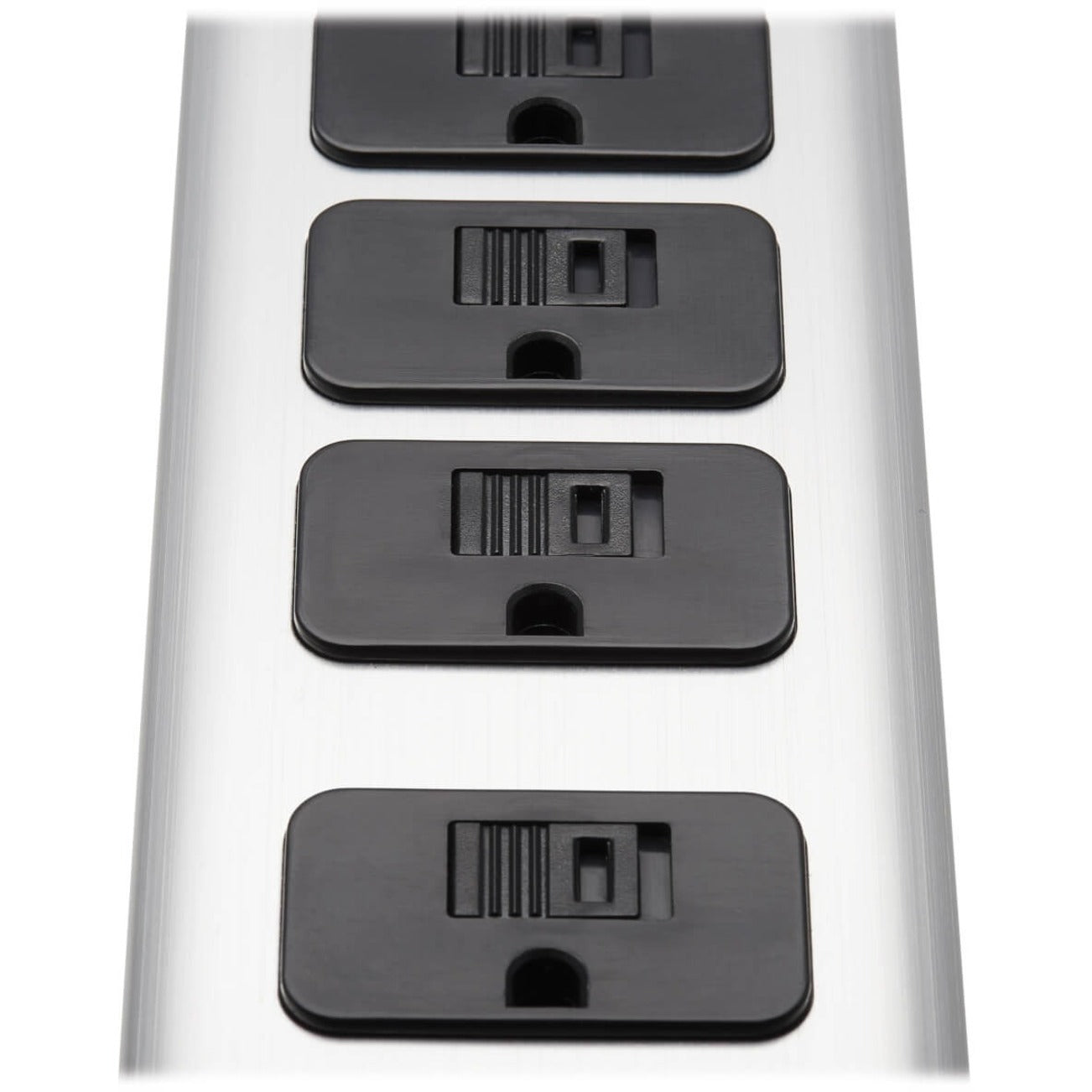 Detailed view of Tripp Lite surge protector outlet construction-alternate-image7