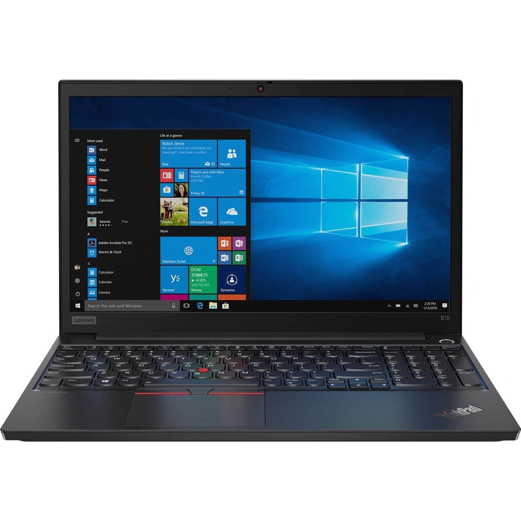 Lenovo 20TDS06700 ThinkPad E15 G2 15.6" Touch Notebook, Core i7, 16GB RAM, 512GB SSD, Windows 10 Pro