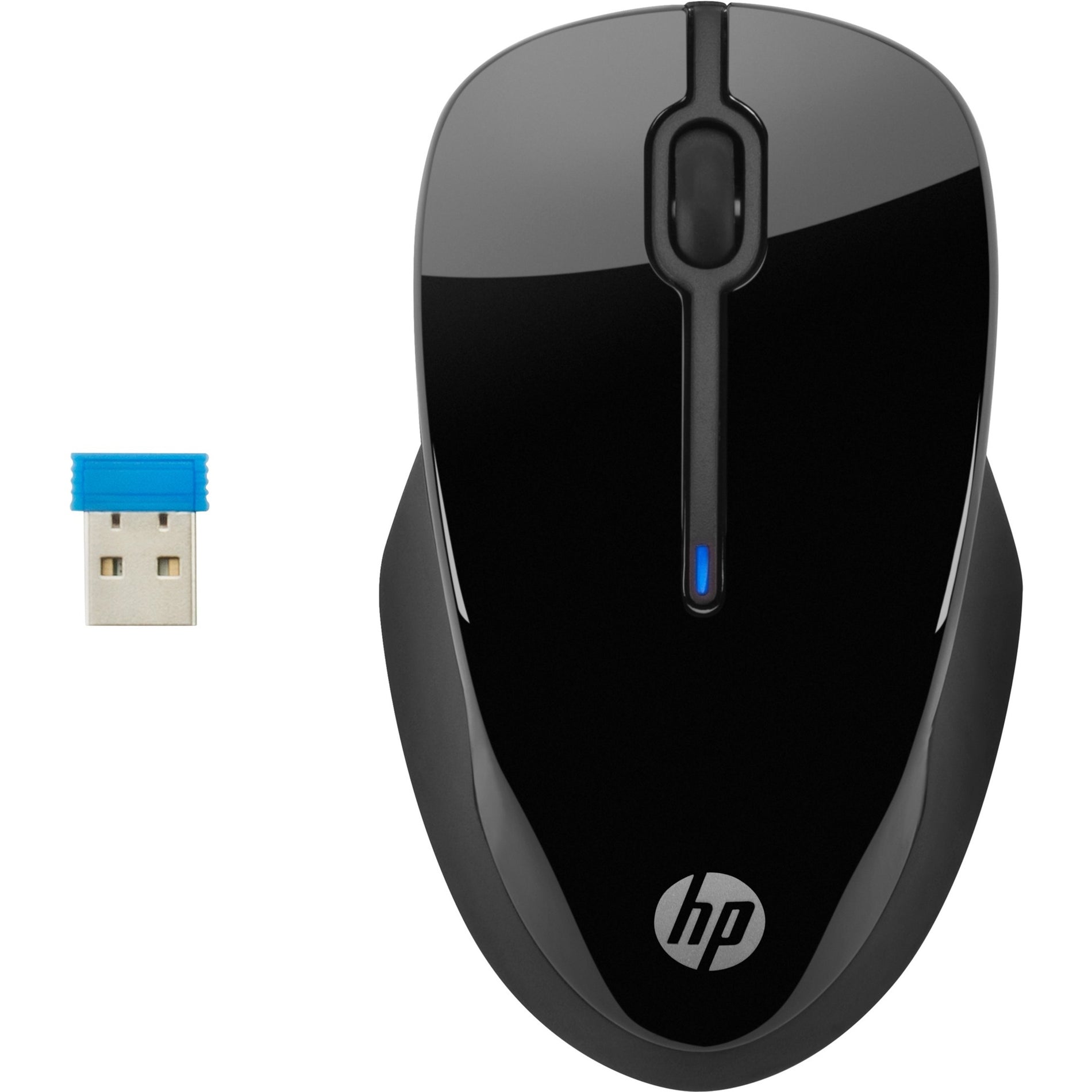 HP X3000 G2 Mouse, Wireless Optical, USB Type A, Black