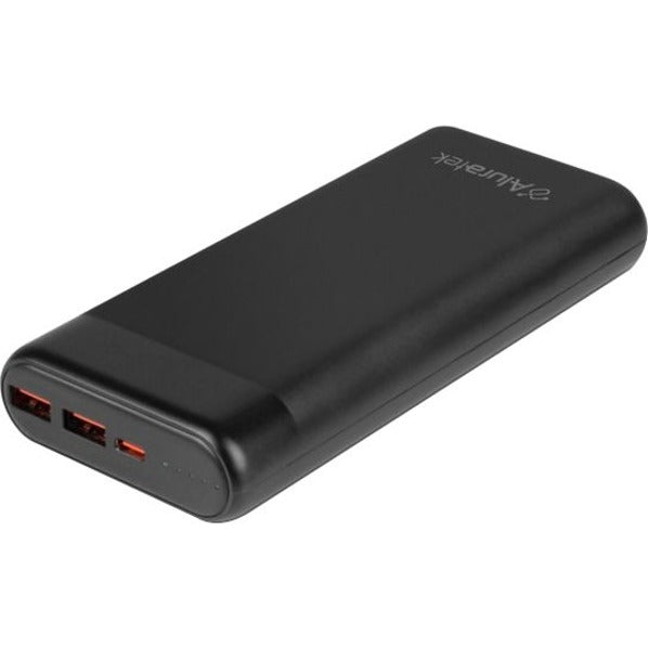 Aluratek APBQ20F 20,000mAh 65W Fast Charge PD Power Bank with USB Type-C, Dual USB Ports, Portable Charger for iPhone, iPad, MacBook, and More