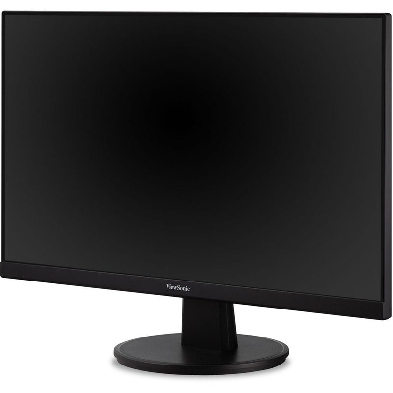 Angled view of ViewSonic VA2447-MH monitor showing screen clarity