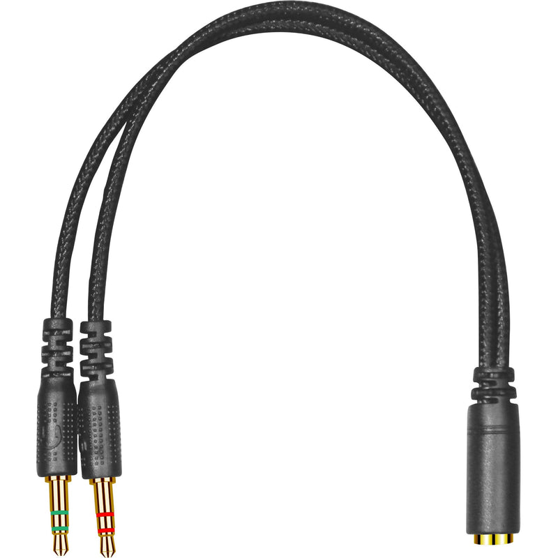 Detail of MSI GH20's braided cable and Y-splitter construction