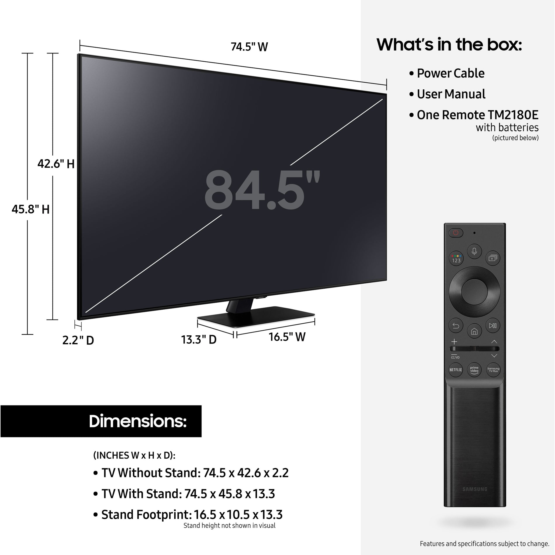 Samsung | 85" | Q80A | QLED | 4K UHD | Smart TV | QN85Q80AAFXZA | 2021 (QN85Q80AAFXZA) Alternate-Image3 image