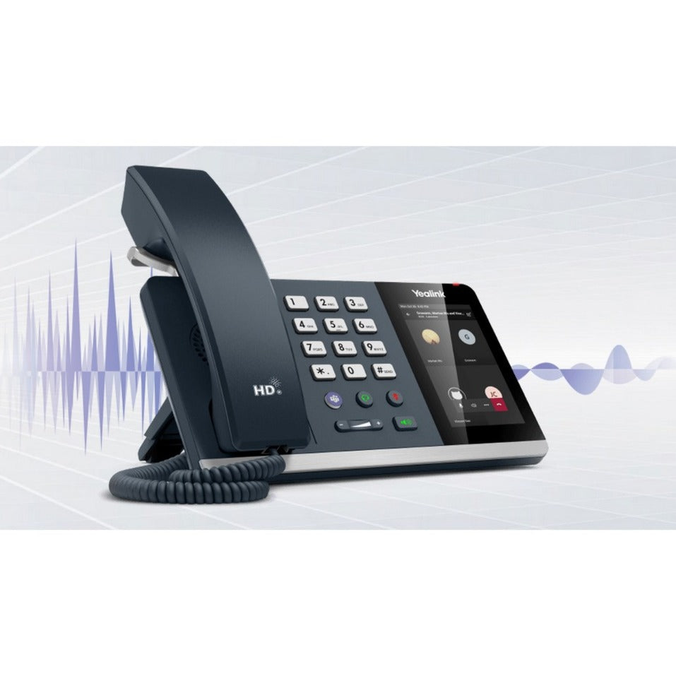 Yealink 1301198 MP54-Teams IP Phone, USB, Network (RJ-45), PoE, Speakerphone, VoIP