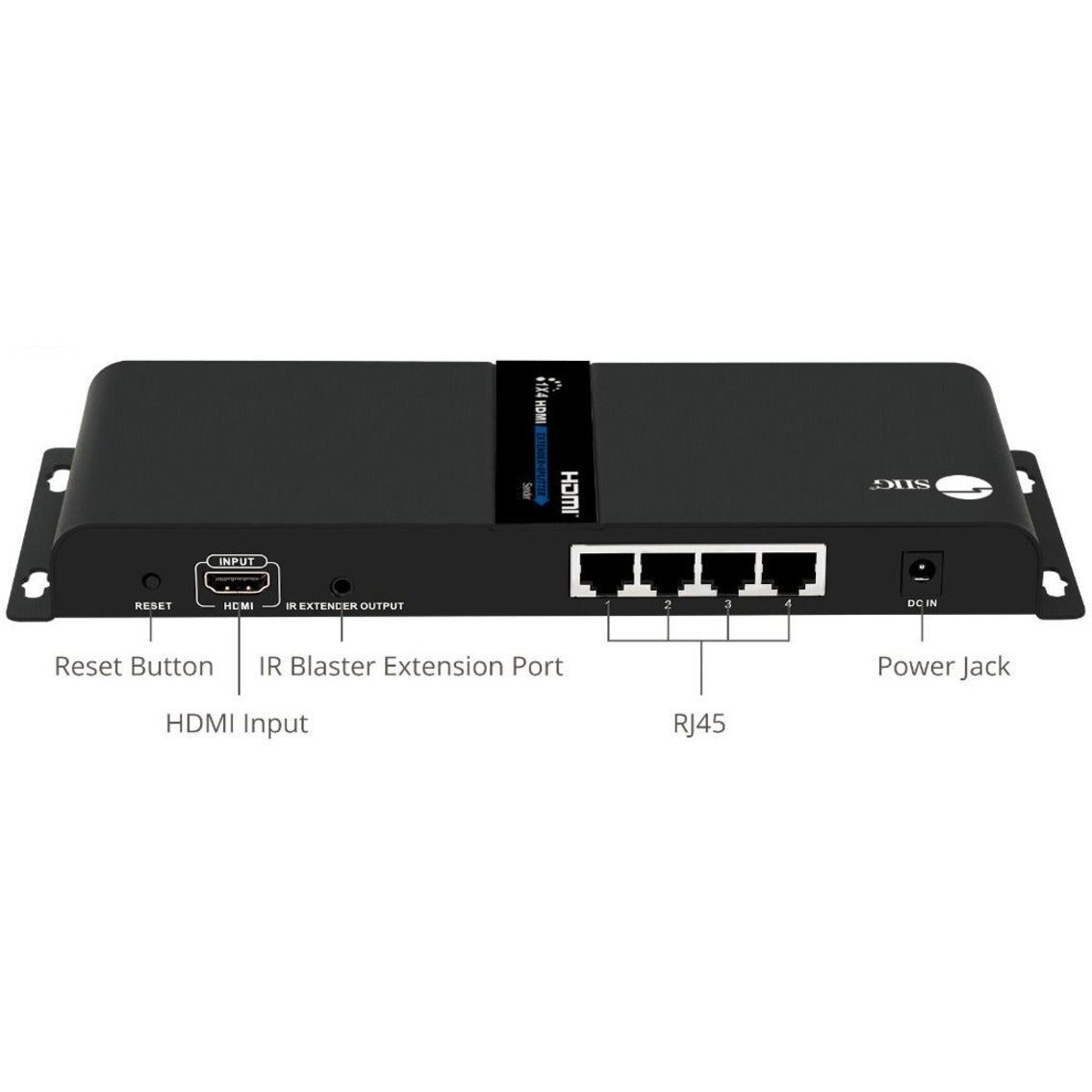 1x4 HDMI Splitter HDbitT over IP Extender Kit - 120m Full HD 2 Year Warranty  1x4 HDMI Splitter HDbitT over IP Extender Kit - 120m Full HD 2 Jaar Garantie