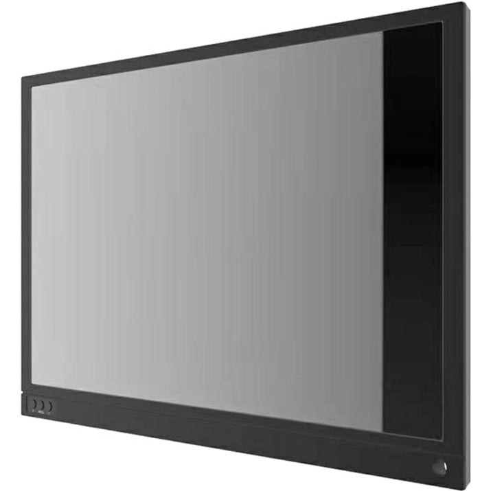 Angular view of portable monitor showing build quality and screen surface