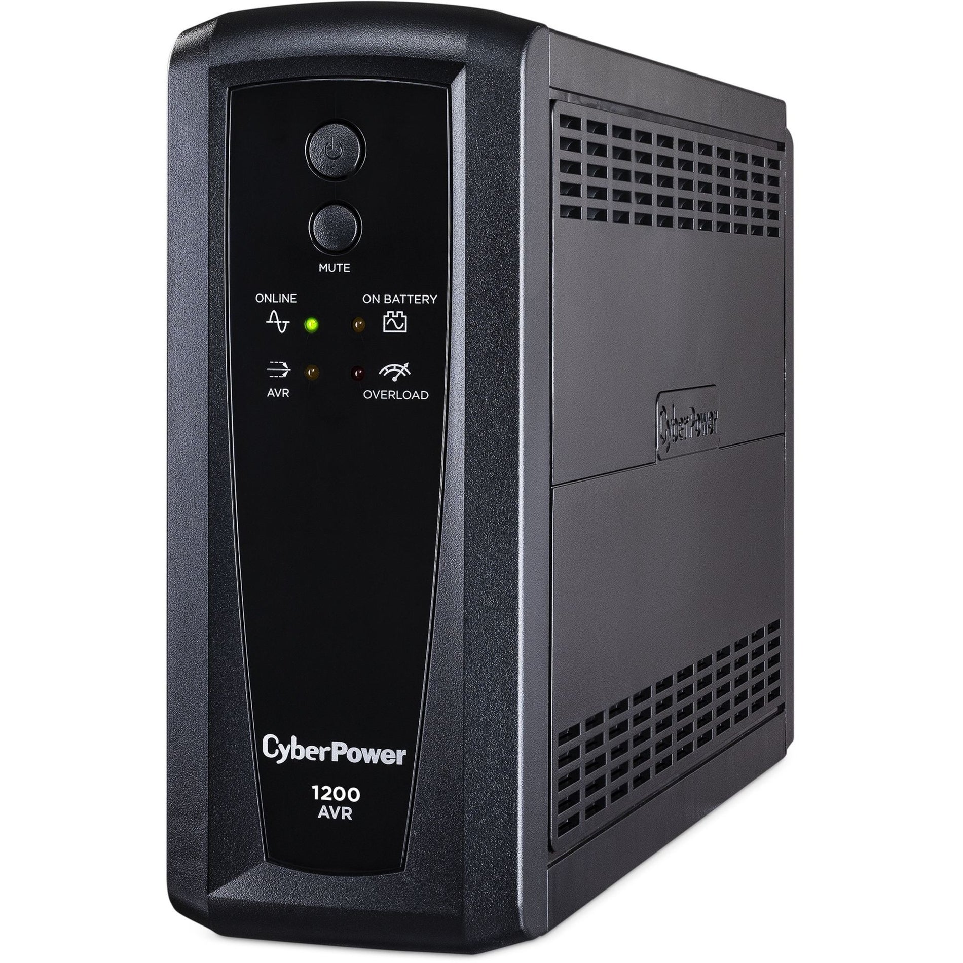 サイバーパワー CP1200AVR AVR UPS システム、1200VA/720W、3年保証、エネルギースター、USB & シリアルポート