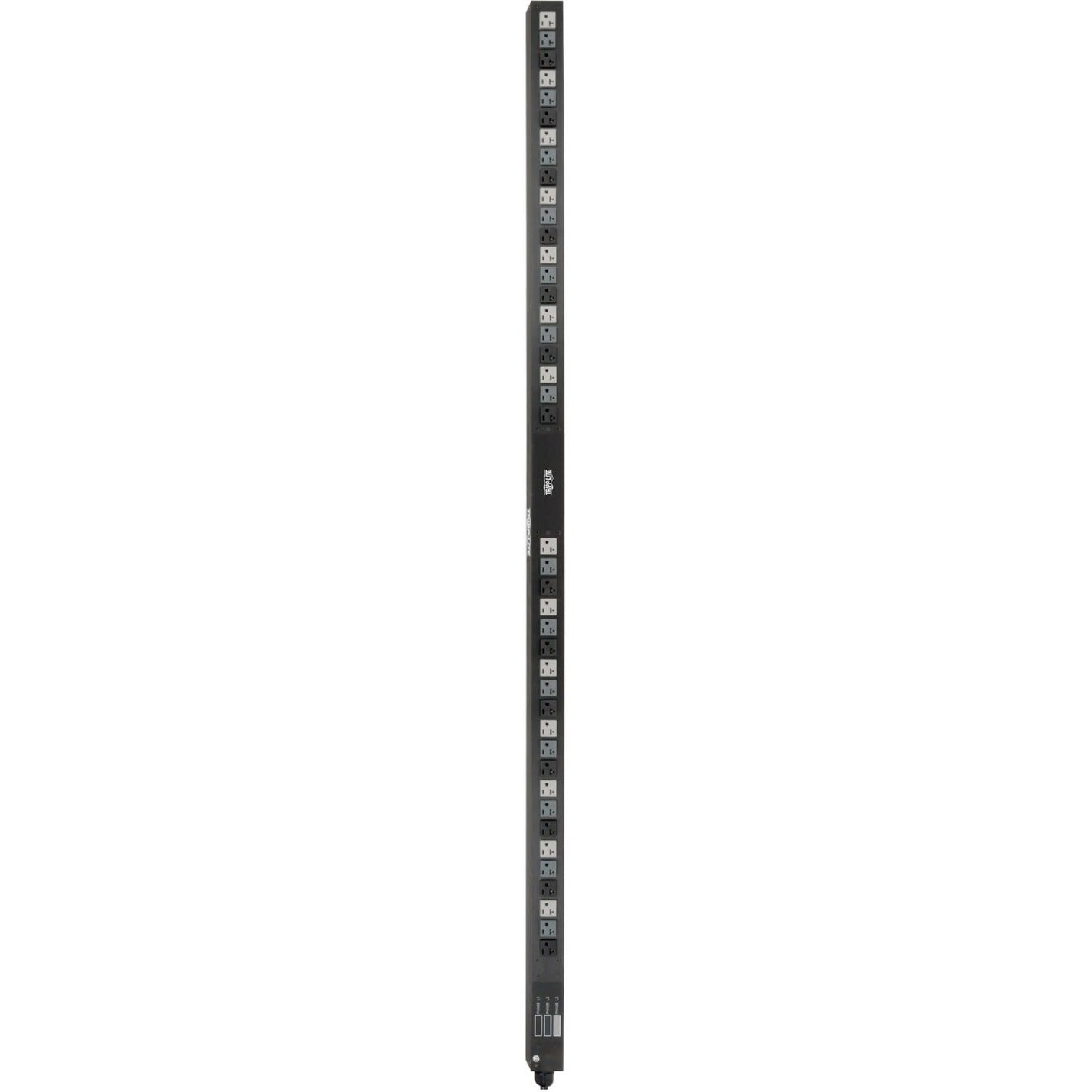 Vertical PDU showing 42 evenly spaced power outlets in 0U form factor-alternate-image2