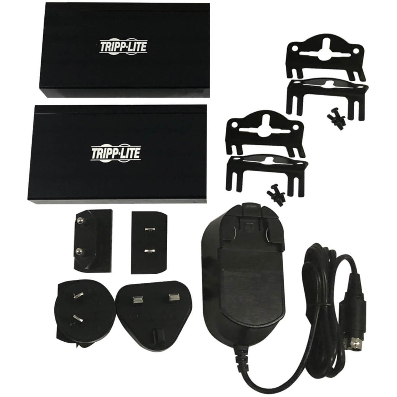 Package contents including mounting hardware, power adapters, and accessories-alternate-image5