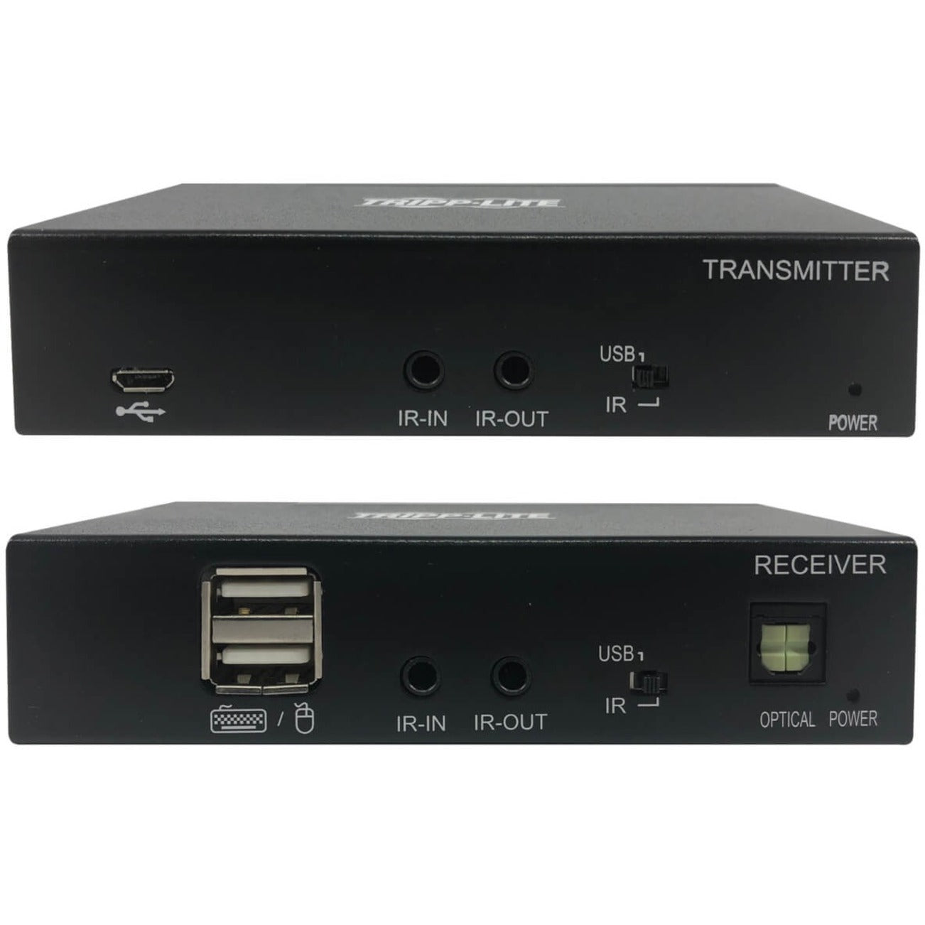 Tripp Lite B127A-1A1-BDBH 视频扩展器 发射器/接收器 4K UHD 3840 x 2160 TAA合规 USB HDMI 网络 (RJ-45) 类别6 Tripp Lite的品牌名称翻译为: 崔普利特