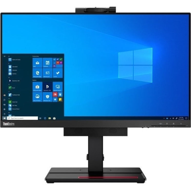 Lenovo 11GEPAR1US ThinkCentre TIO24Gen4 Widescreen LCD Monitor, 23.8-inch FHD, Webcam, Speakers, Low Blue Light, Eye-Care