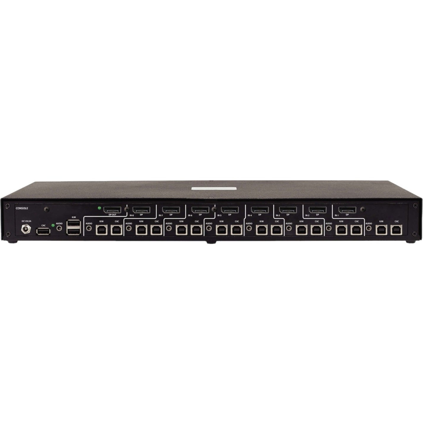 Tripp Lite B002A-DP1AC8 8-Port NIAP PP3.0-Certified DisplayPort KVM Switch 3840 x 2160 Auflösung 3-Jahres-Garantie