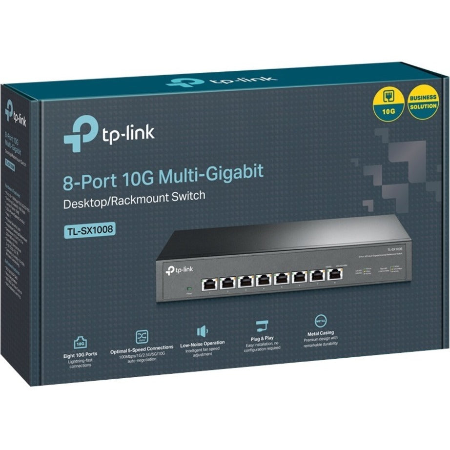 TP-Link TL-SX1008 10G Multi-Gigabit Unmanaged Switch、8ポート10G RJ45ポート ブランド名：TP-Link TP-Linkを翻訳：ティーピーリンク