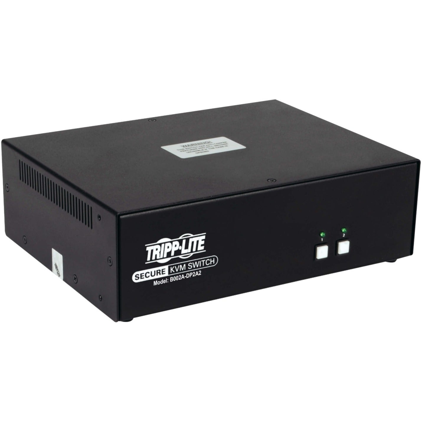 Tripp Lite B002A-DP2A2 2-Port NIAP PP3.0-Certified DisplayPort KVM Switch Dual-Monitor 4K TAA Compliant