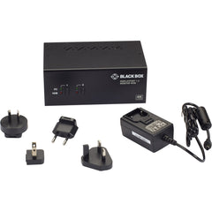 Black Box KV6222DP KVM Switch - Dual-Monitor DisplayPort 1.2 4K 60Hz USB 3.0 Hub Audio Bagikan Dua Tampilan 4K dengan Dua Komputer