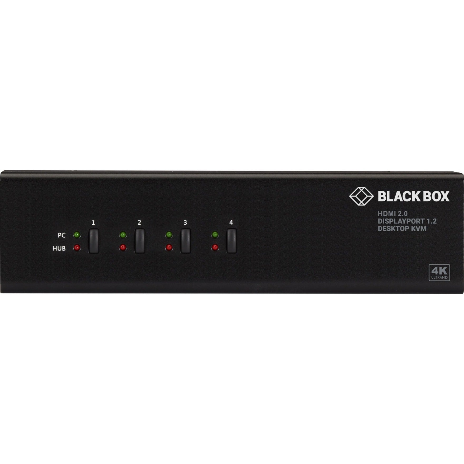 Black Box KV6224DPH Switch, 4 Computers Supported, 2 Year Warranty