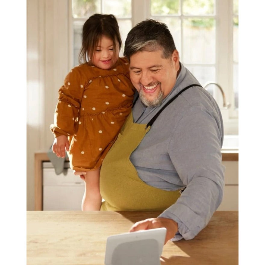 Nest Hub being used for interactive learning in kitchen-alternate-image14