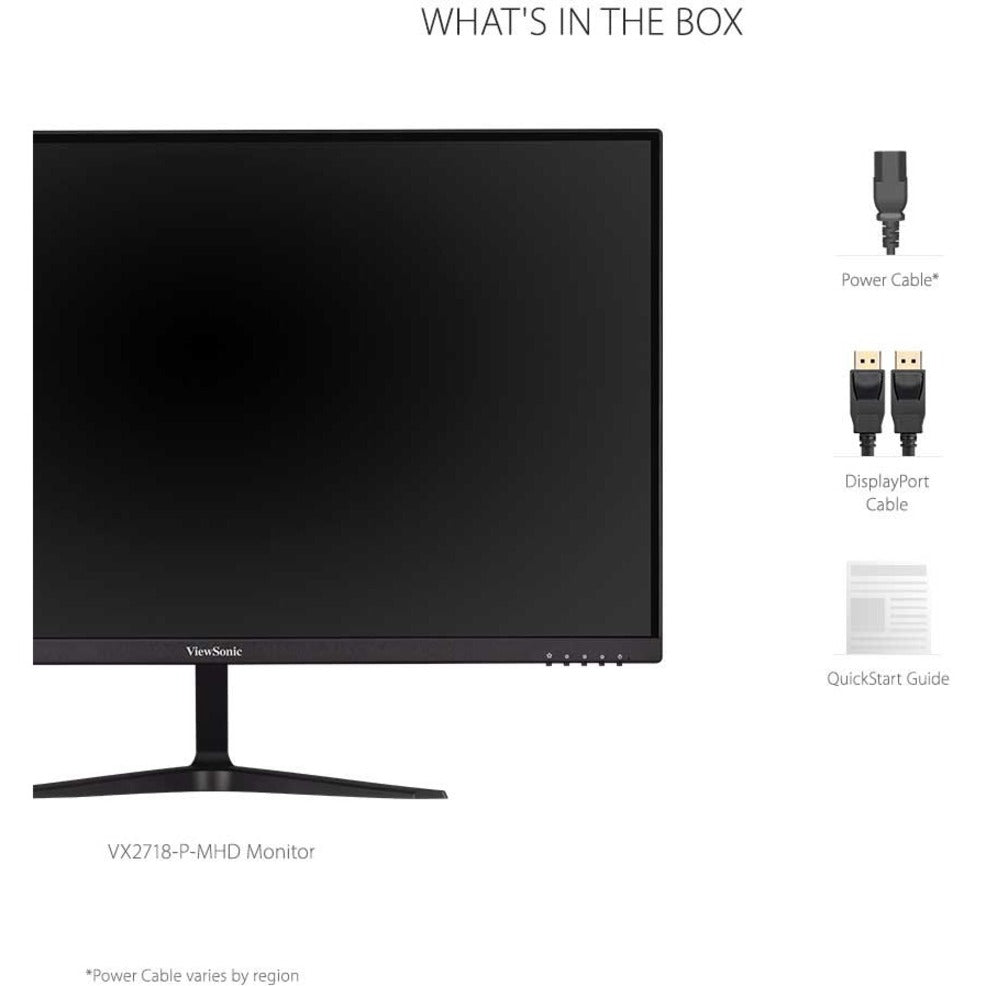 ViewSonic 威视 VX2718-P-MHD 27 游戏显示器，165Hz，1920x1080，自适应同步