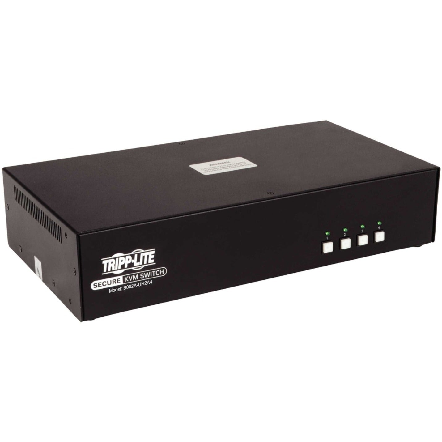 Tripp Lite B002A-UH2A4 4-Port Dual-Monitor Secure KVM Switch, HDMI - 4K, NIAP PP3.0, Audio, TAA