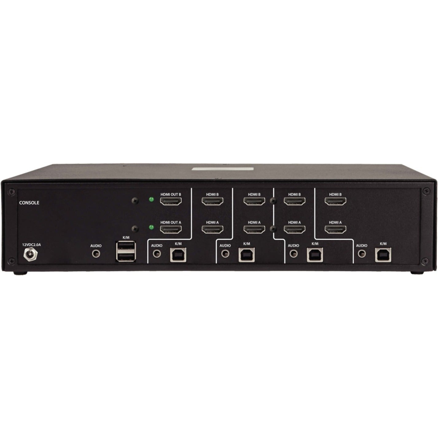 Tripp Lite B002A-UH2A4 4-Port Dual-Monitor Secure KVM Switch, HDMI - 4K, NIAP PP3.0, Audio, TAA