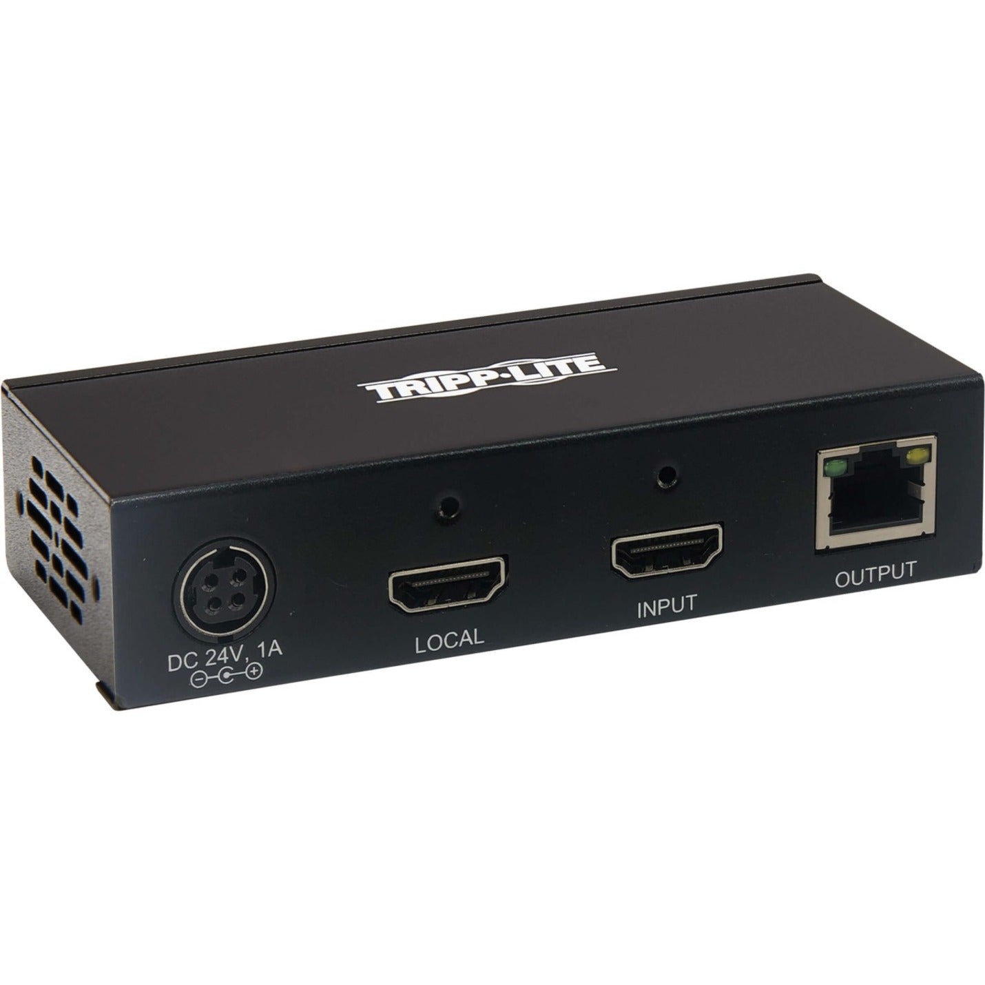 Rear view of Tripp Lite transmitter showing HDMI, RJ-45, and power ports-alternate-image2