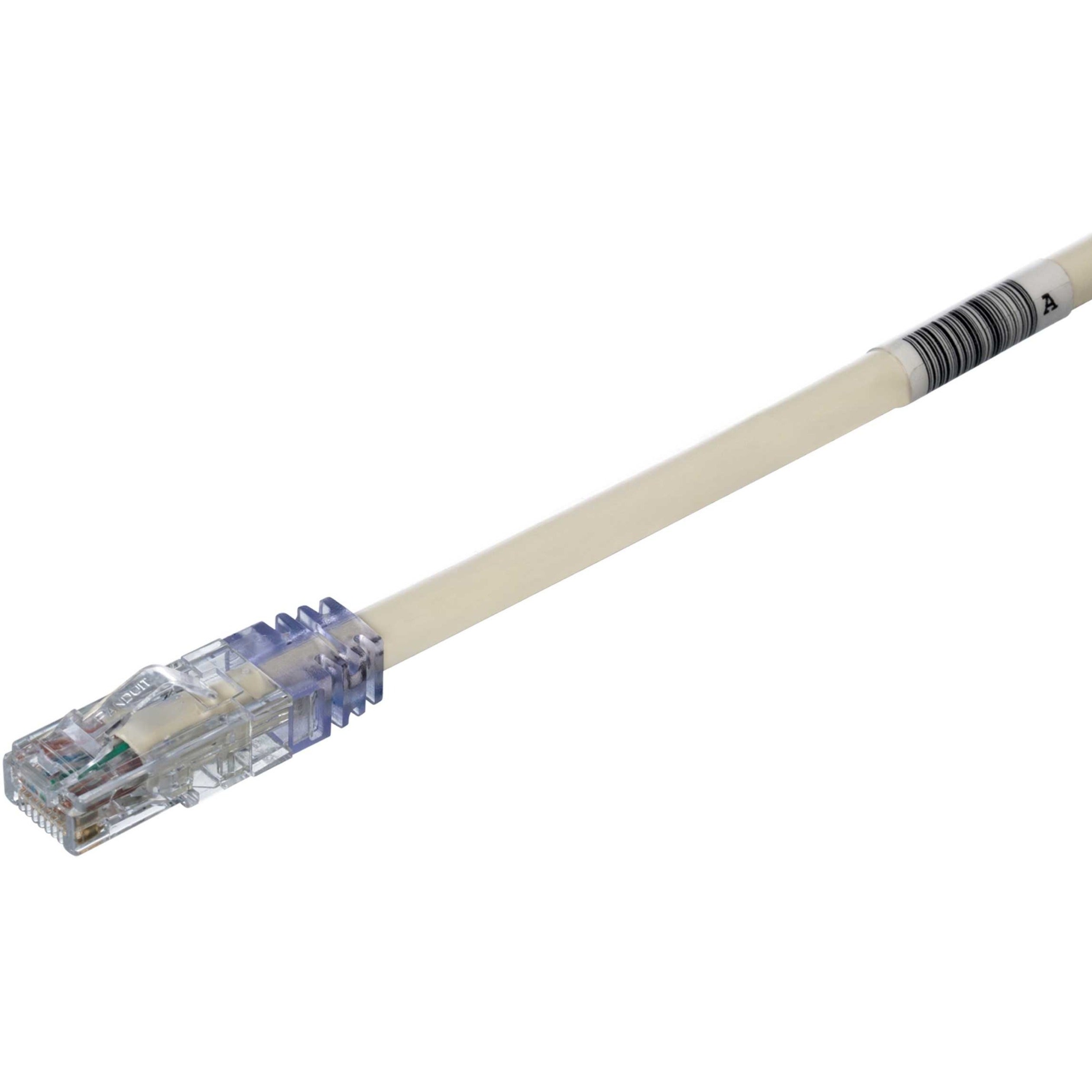 Panduit UTP6AX10 Cat 6A 24 AWG UTP Copper Patch Cord, 10 ft, White, Sn ...