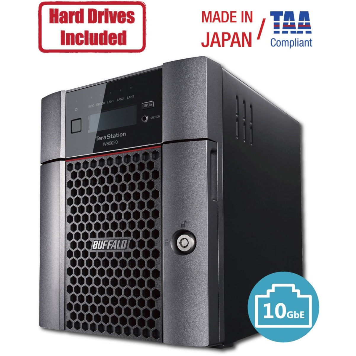 Buffalo WS5420DN08S9 TeraStation 5420 Windows Server IoT 2019, 8GB DDR –  Network Hardwares